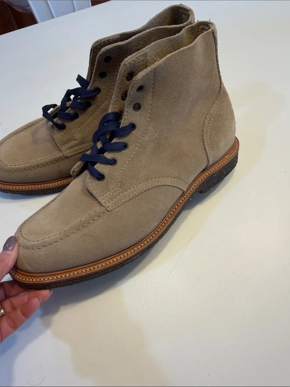 Todd Snyder X Alden Suede Boots Sz 11.  New with scuffs. Bag3